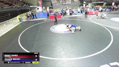 120 lbs Cons. Round 3 - Benny Gomez, California vs Frankie Brickey, California