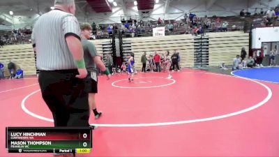 91-95 lbs Round 1 - Lucy Hinchman, Contenders WA vs Mason Thompson, Franklin WC