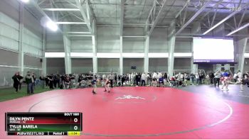 126 lbs Champ. Round 3 - Tylus Barela, Lehi vs Dilyn Pentz, Morgan