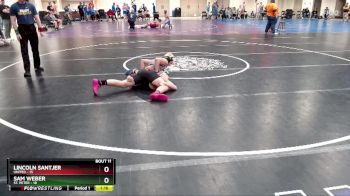 150 lbs Finals (8 Team) - Sam Weber, St. Peter vs Lincoln Santjer, UNITED