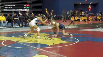 110 lbs 1st Place Match - Isla Silva, Mt Lebanon vs Julia Horger, Conwell Egan