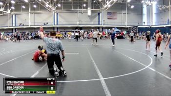 68 lbs Round 3 (6 Team) - Ryan Bassiri, Capital City WC vs Ben Grieder, Xtreme Team