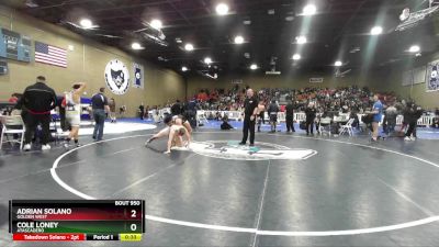 190 lbs Cons. Round 3 - Cole Loney, Atascadero vs Adrian Solano, Golden West