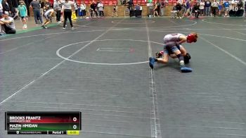 56 lbs 1st Place Match - Brooks Frantz, Wadsworth Red vs Mazin Hmidan, Donahue