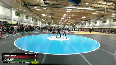 112 lbs Cons. Round 1 - Grant Hehr, Mandan Wrestling Club vs Cj Gilbert, EEK Thunder