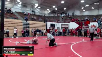 113 lbs Cons. Round 6 - Ty Barnhart, Mt. Vernon (Fortville) vs Palik Findley, Seymour Wrestling Club