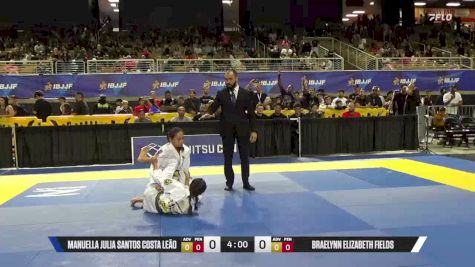Braelynn Elizabeth Fields vs Manuella Julia Santos Costa Leão 2026 Pan Kids Jiu-Jitsu IBJJF Championship