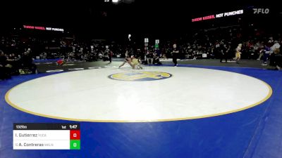 132 lbs Round Of 32 - Ian Gutierrez, Yucaipa vs Aaron Contreras, Walnut