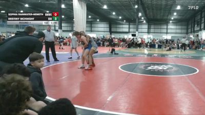 131-143 lbs Round 1 - Sophia Rainwater-Nemeth, Kellam Mat Rats Wrestling Club vs Destiny McKnight, Heavy Hitting Hammers