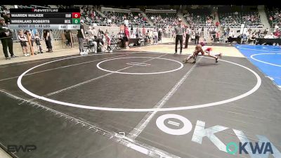 49 lbs Round Of 16 - Warren Walker, Raw Wrestling Club vs Wrenland Roberts, Wesley Wrestling Club