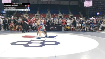 132 lbs Champ. Rd Of 64 - Beckett Rehorst, South Dakota vs Lukas Foster, Illinois