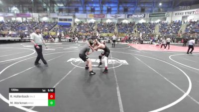 135 lbs Round Of 32 - Rowdy Hollenback, Bald Eagle Wrestling vs Mason Workman, Windsor Middle School