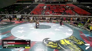 80-90 lbs 3rd Place Match - Thaddeus Cox, Montana vs Tate Lawrence, Oregon