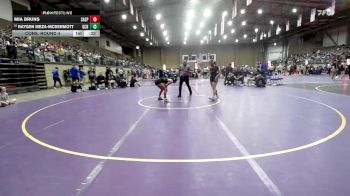 130 lbs Cons. Round 4 - Mia Bruns, Sand Springs vs Raygen Meza-mcdermott, Garden City