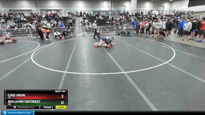 120 lbs Champ. Round 2 - Benjamin DeForest, ND vs Caio Aron, TX