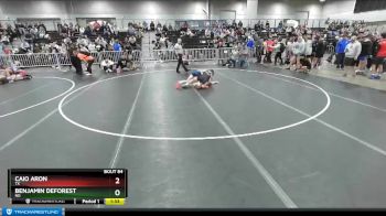 120 lbs Champ. Round 2 - Benjamin DeForest, ND vs Caio Aron, TX