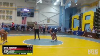 175 lbs Champ. Round 1 - Gabe Cannon, Sussex Central H S vs Zakir Roberson, Delcastle H S