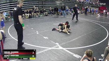 65 lbs Finals (8 Team) - Miguel Sanders, Team Missouri vs Wyatt Sweitzer, Utah