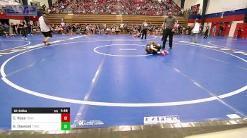 61-64 lbs Quarterfinal - Cooper Ross, Tonkawa Takedown Club vs Bennett Dawson, Team Tulsa Wrestling Club