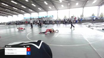 82 kg Rr Rnd 3 - Karver Peasley, Omak Wrecking Crew Wrestling vs Kalijah Gonzales, Kingdom