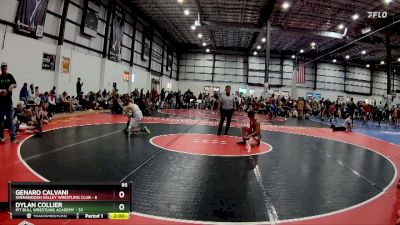 85 lbs Round 5 (6 Team) - Dylan Collier, PIT BULL WRESTLING ACADEMY vs Genaro Calvani, SHENANDOAH VALLEY WRESTLING CLUB