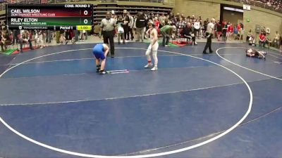 92 lbs Cons. Round 3 - Cael Wilson, Zion Thunder Wrestling Club vs Riley Elton, Payson Pride Wrestling