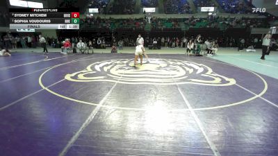 135 lbs Final - Sydney Mitchem, Goose Creek vs Sophia Voudouris, River Bluff