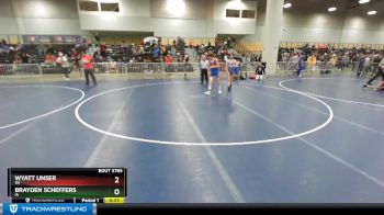 120 lbs Cons. Round 4 - Brayden Scheffers, IA vs Wyatt Unser, WI