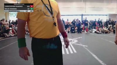 126 lbs Quarterfinal - Malik Hoskins, RBYWC vs Christopher Ramirez, Way Out West