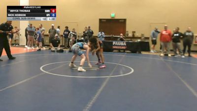 105 lbs Cons. Sub-semis - Bryce Thomas, Rampage Wrestling vs Nick Hobson, Gps