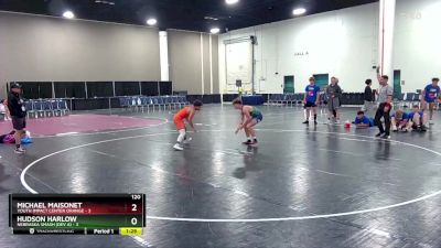 120 lbs Round 4 (6 Team) - Hudson Harlow, Nebraska Smash (Dev A) vs Michael Maisonet, Youth Impact Center Orange