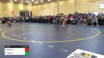 200 lbs Consolation - Gary Kiselka, Franklin vs Danarii Mickel, Erie