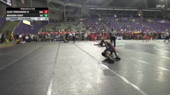 133 lbs Round 1 (16 Team) - Alex Fernandez III, King vs Braiden Kort, Augustana (SD)