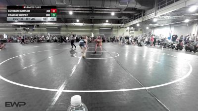 101 lbs Consi Of 32 #2 - Corban Barker, Jackson County Wrestling Club vs Czarlie Diffee, Cowboy Wrestling Club