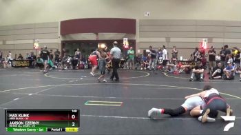 140 lbs Round 1 (6 Team) - Jaxson Czerny, Metro All Stars vs Max Klink, Ares Black