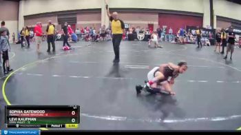 52 lbs Round 4 (6 Team) - Levi Kaufman, Steel Valley vs Sophia Gatewood, Midwest Xtreme Wrestling