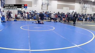 132 lbs Champ. Rd Of 16 - Bennett Testin, Fighting Squirrels Wrestling Club vs Adan De La Fuente, Nyssa Bulldog Mat Club