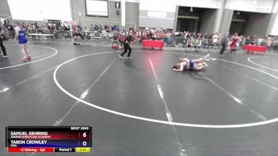 138 lbs Champ. Round 1 - Samuel Gehring, Askren Wrestling Academy vs Taron Crowley, FWA