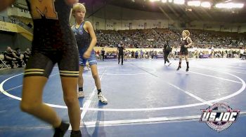 88 lbs Quarterfinal - Jackson Jones, F-5 Grappling vs Bryson Merchant, Chickasha Youth Wrestling