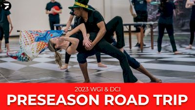 An Inside Look at Across the Floor Exercises with AMP Winter Guard | 2023 WGI & DCI Preseason Road Trip