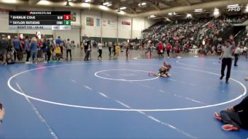 59-68 lbs Champ. Round 1 - Taylor Rutjens, Elkhorn Valley Wrestling Club, vs Everlie Cole, Marion Jr Warriors