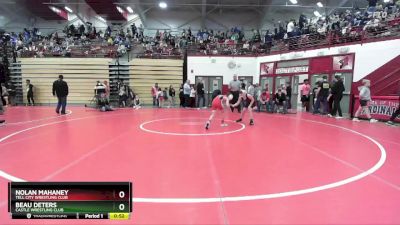 84 lbs Cons. Round 2 - Beau Deters, Castle Wrestling Club vs Nolan Mahaney, Tell City Wrestling Club