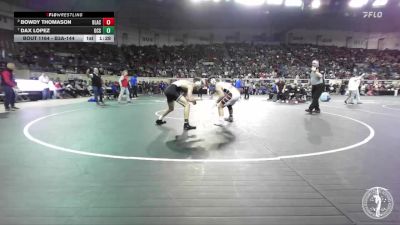 B3A-144 lbs Quarterfinal - Dax Lopez, Ok Christian School vs Bowdy Thomason, Blackwell