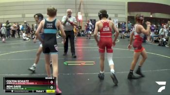 95 lbs Round 2 (6 Team) - Colton Schultz, American Gladiators-Thunder vs Remi Davis, Elite Athletic Club