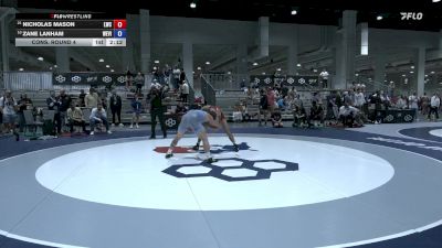 97 lbs Cons. Round 4 - Nicholas Mason, Laker Wrestling Club vs Zane Lanham, West Virginia
