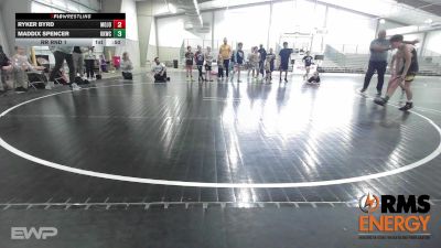 76 lbs Rr Rnd 1 - Ryker Byrd, Mojo Mulisha 12u vs Maddix Spencer, Keystone Kids Wrestling Club