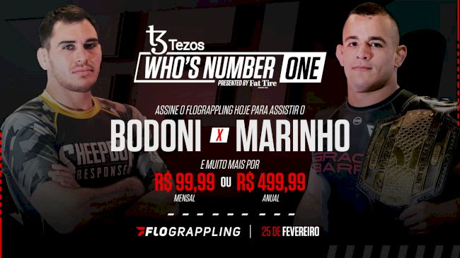 Tezos WNO: Marinho x Bodoni terá 3 lutas gratuitas antes do card principal  - FloGrappling