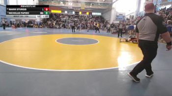 126 lbs Champ. Round 1 - Nicholas Papiro, Delaware Military Academy vs Makhi Sturgis, Laurel H S