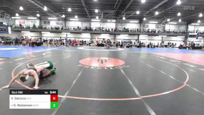 116 lbs Consi Of 32 #2 - Vincent Decicco, Levitttown Division vs Derek Walseman, Beaver River