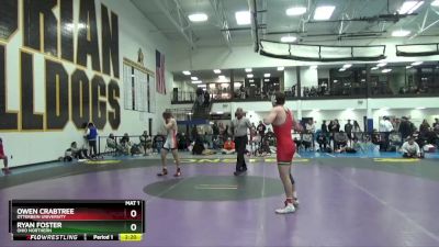 149 lbs Quarterfinal - Ryan Foster, Ohio Northern vs Owen Crabtree, Otterbein University